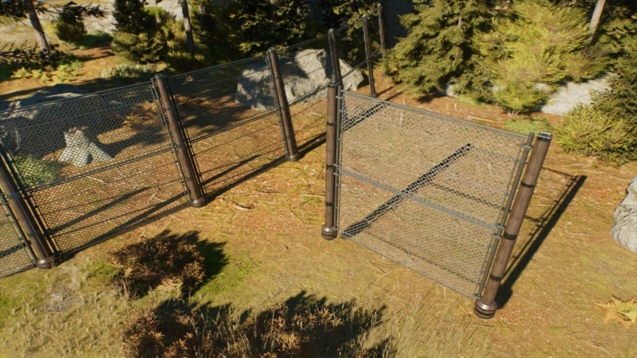 Tall Wood Mesh Fence