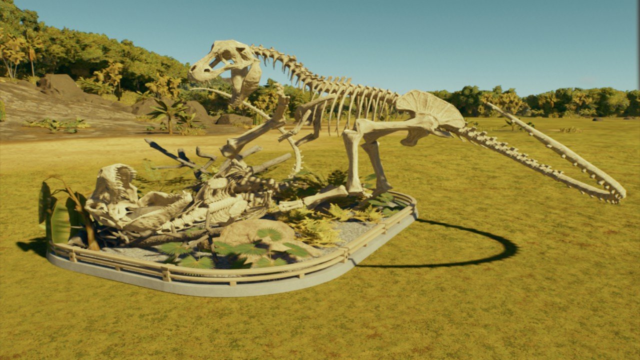 Tyrant battle - Skeleton Display - Workshop - Jurassic World Evolution 3