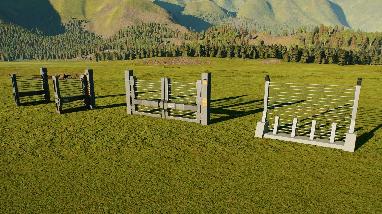 Jurassic park themed custom large fence