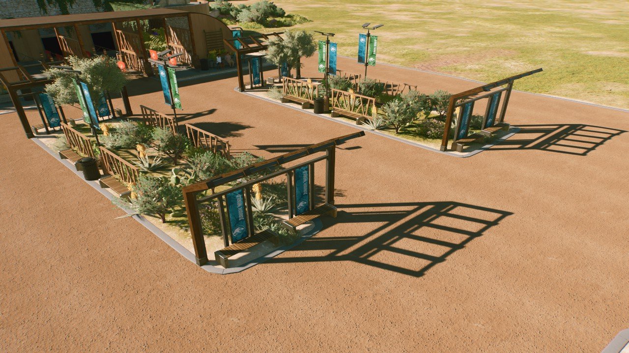 Rectangular guest seating area - Workshop - Jurassic World Evolution 3