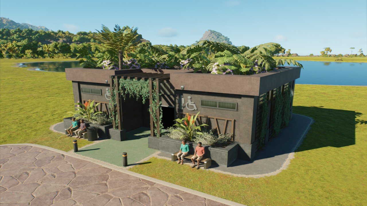 GR Rustic Green Toilet - Workshop - Jurassic World Evolution 3