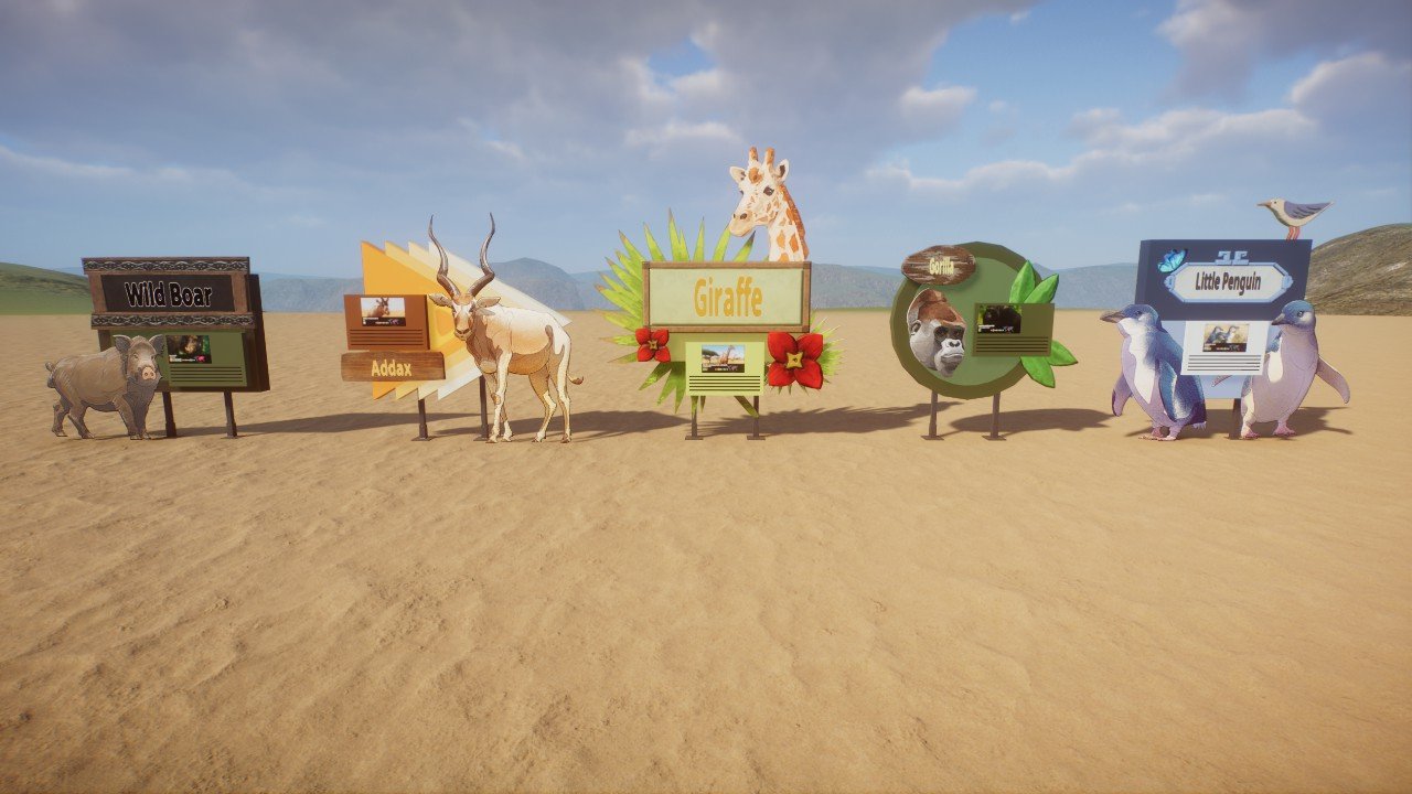 Various animal signs