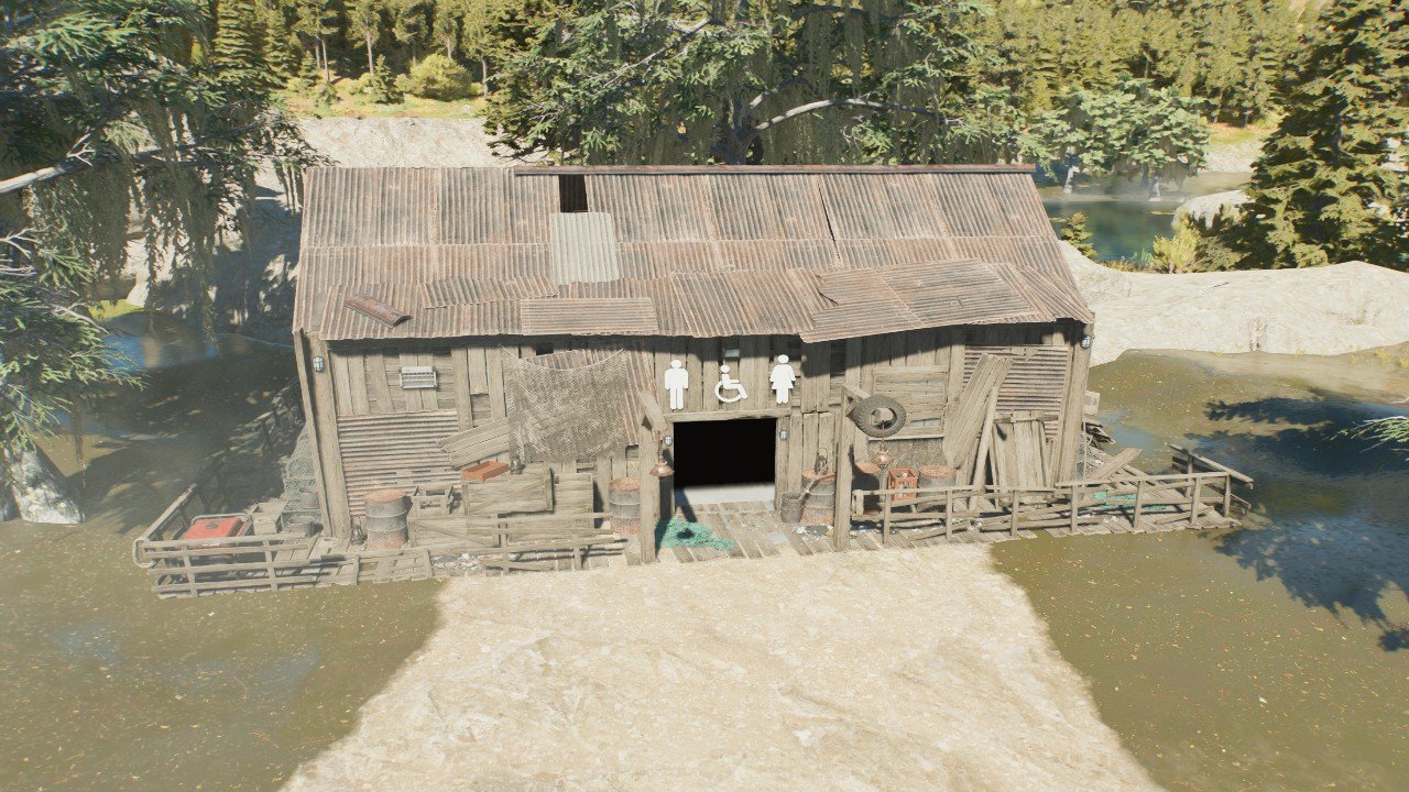 Wetlands Themed Restroom