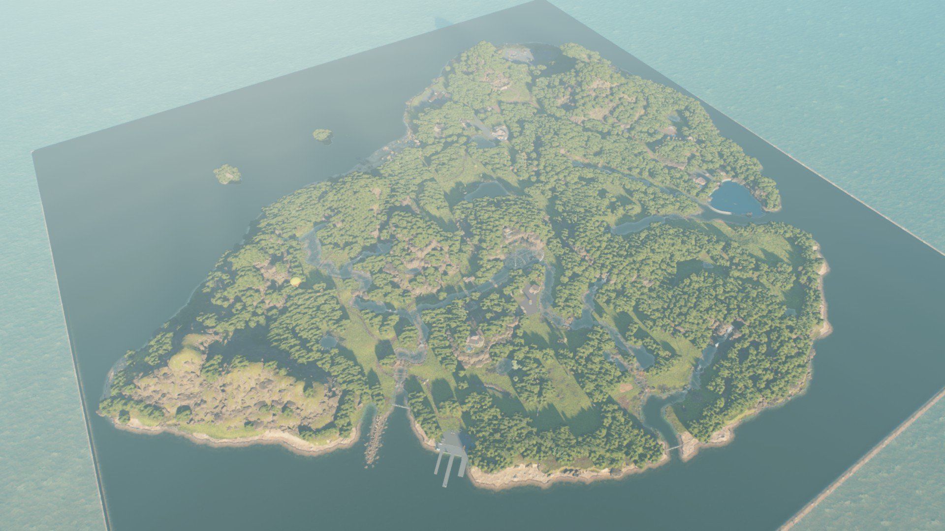 My version of Isla Nublar 93 - Workshop - Jurassic World Evolution 3