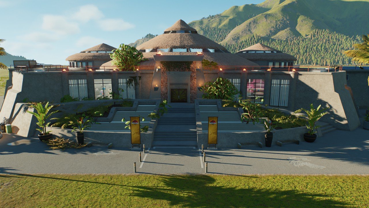 Visitor Centre Overgrowed - Workshop - Jurassic World Evolution 3