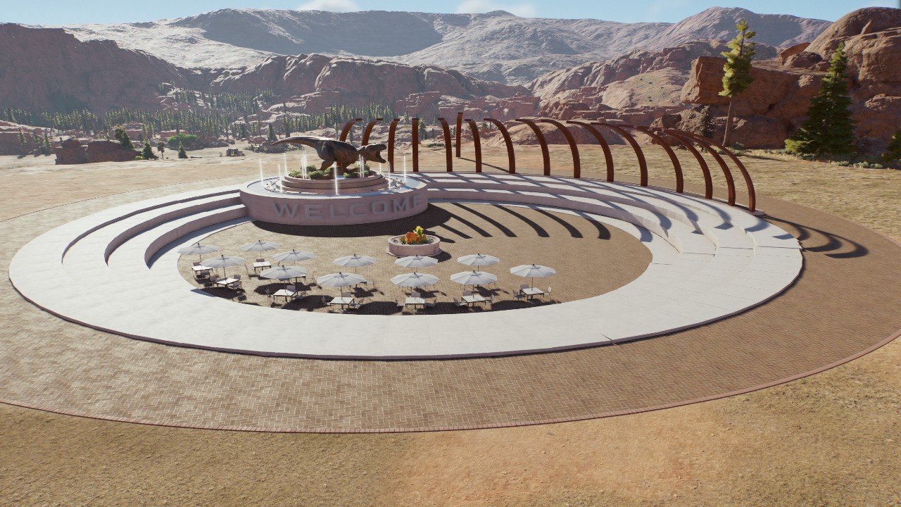 Tiered Guest area - Workshop - Jurassic World Evolution 3