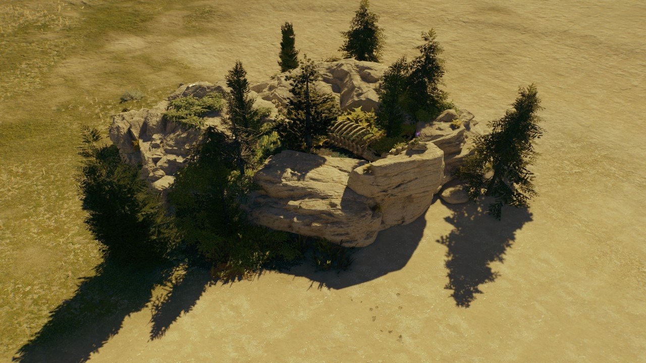 Dinosaur BED rock scenery - Workshop - Jurassic World Evolution 3