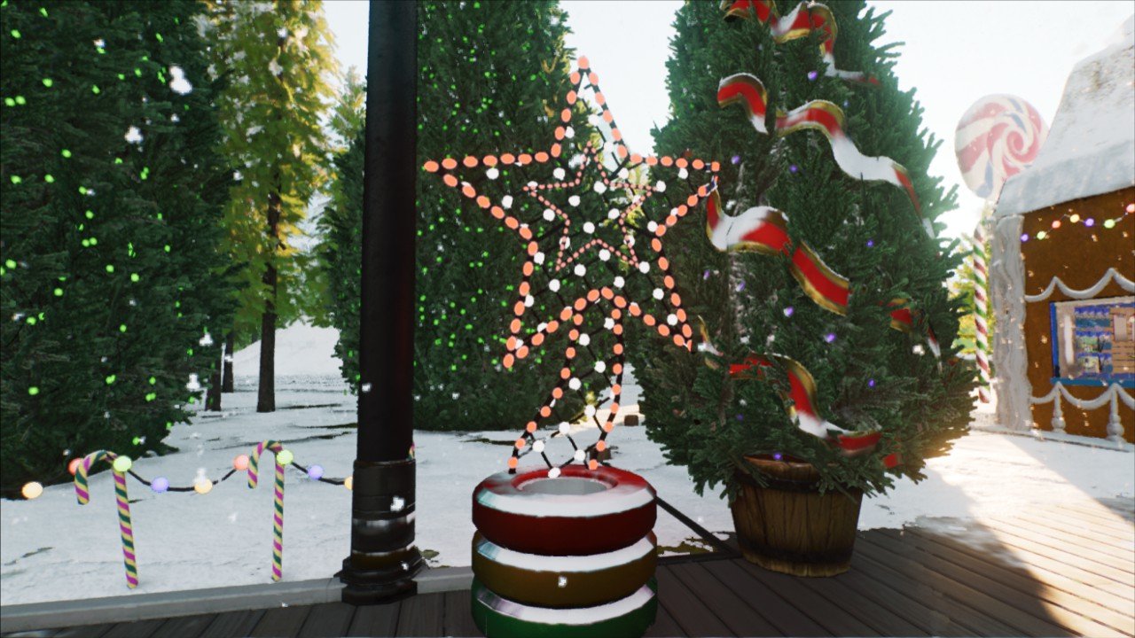 Festive Christmas star trashcan