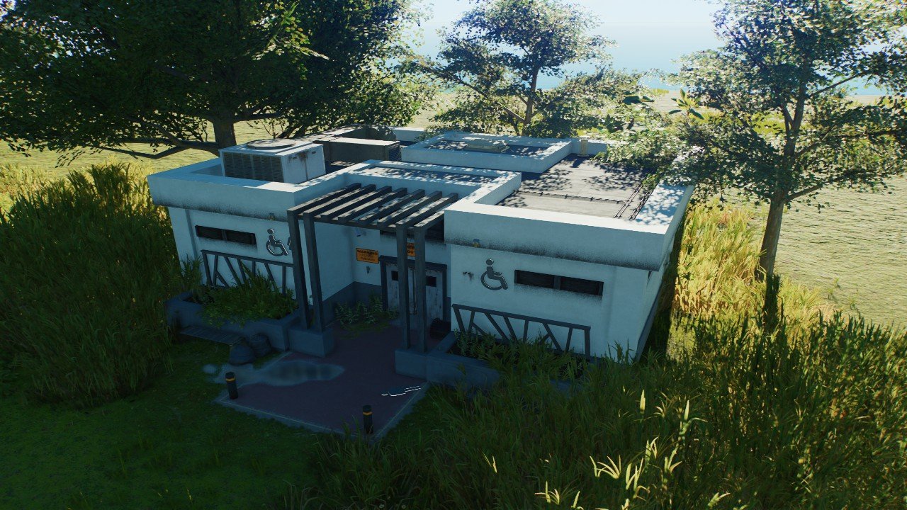 Derelict Toilet Block - Workshop - Jurassic World Evolution 3