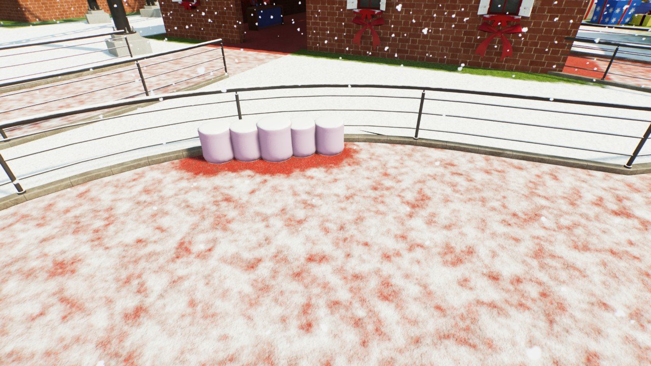 Festive mallow bench