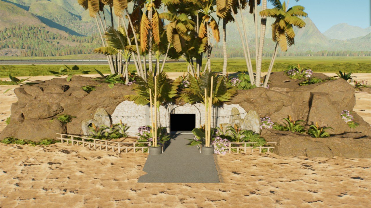 Arrival Point Tutorial Minecraft arrival point built in a rock - Workshop - Jurassic World Evolution 3