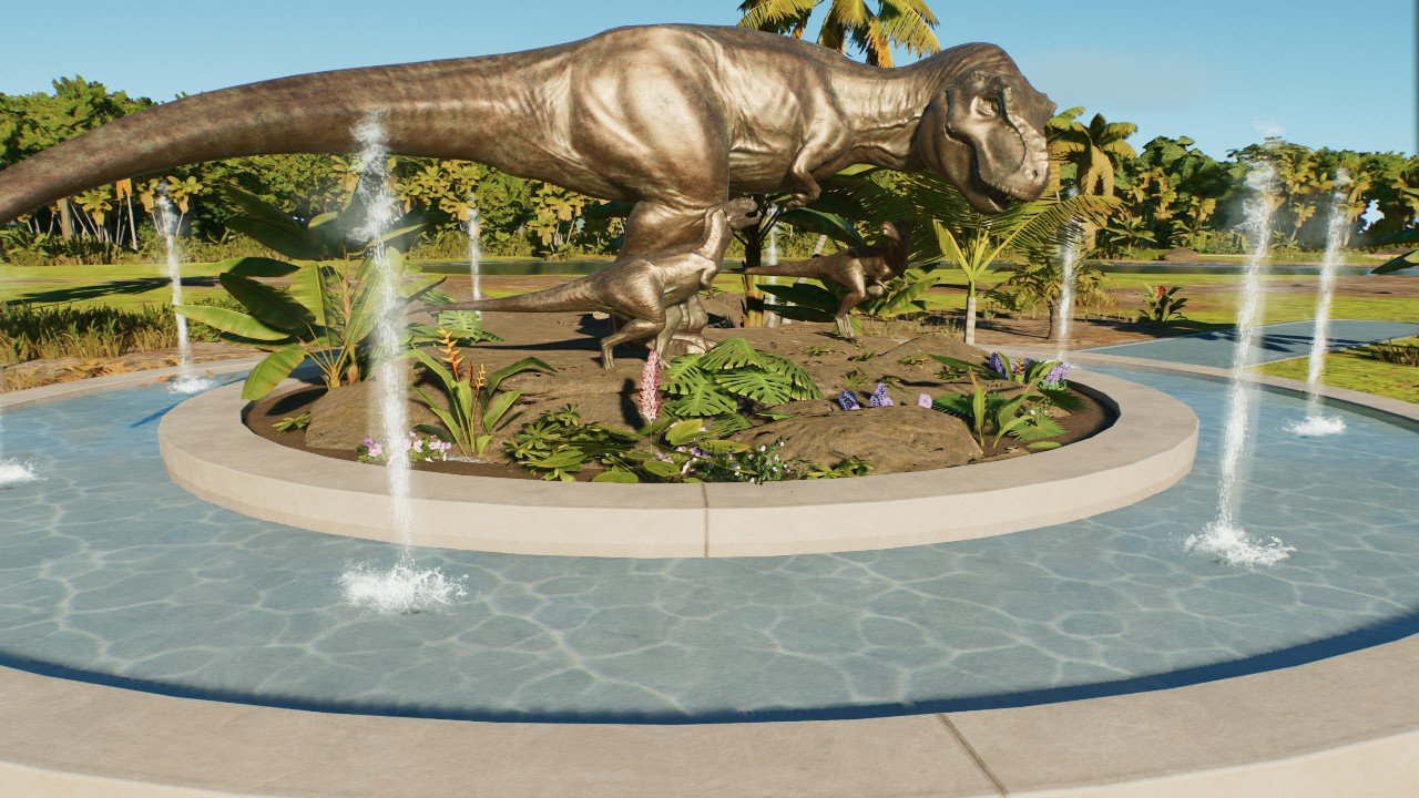 Trex family Statue - Workshop - Jurassic World Evolution 3