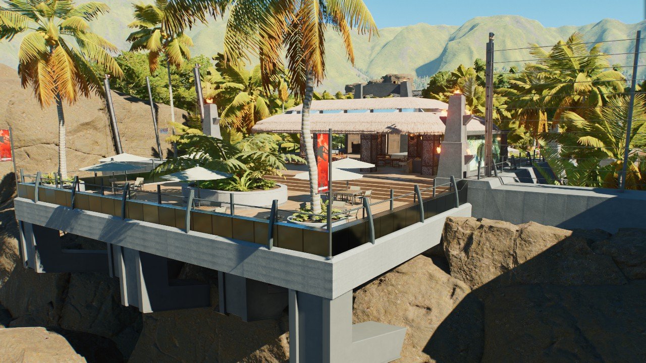 Jurassic Park Cliffside Cantina Viewing Platform
