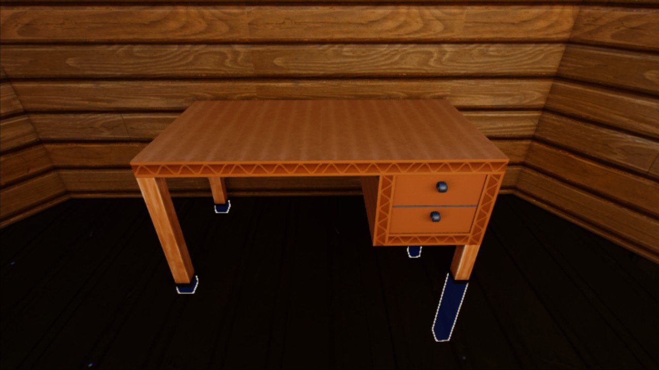 Wooden desk