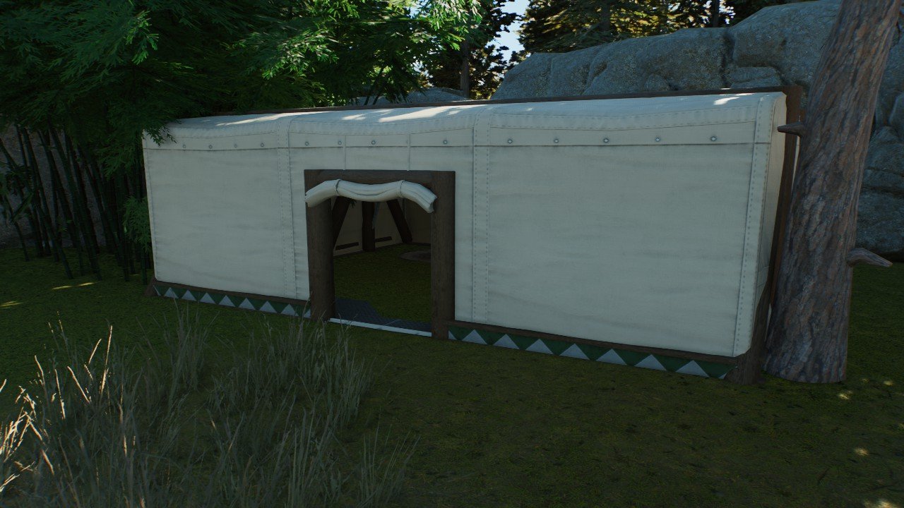 Yurt / hut dinosaur Shelter - Workshop - Jurassic World Evolution 3