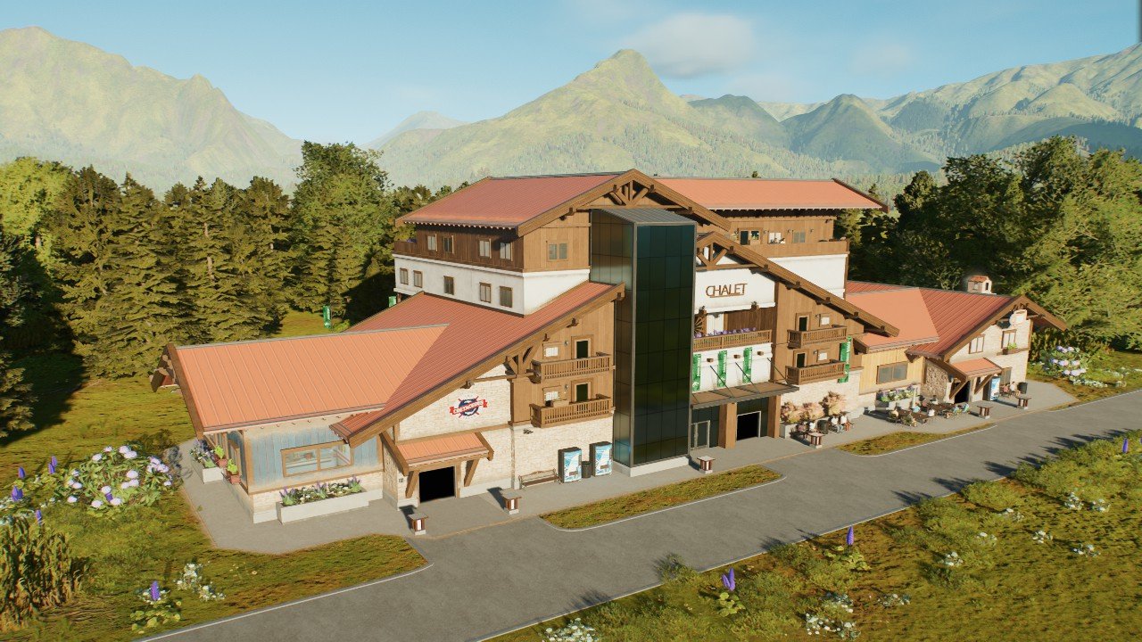 Large Alpine Hotel with Medium Dining and Drink Amenity