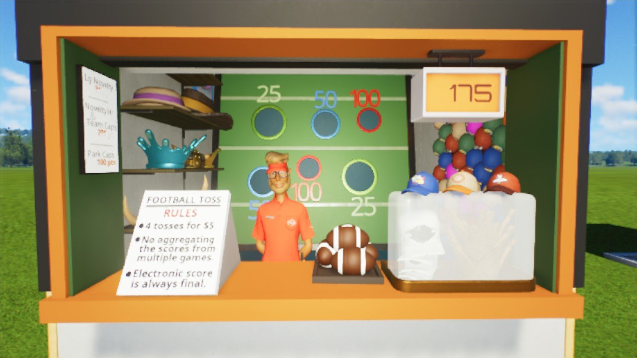 Football Toss  Midway Game