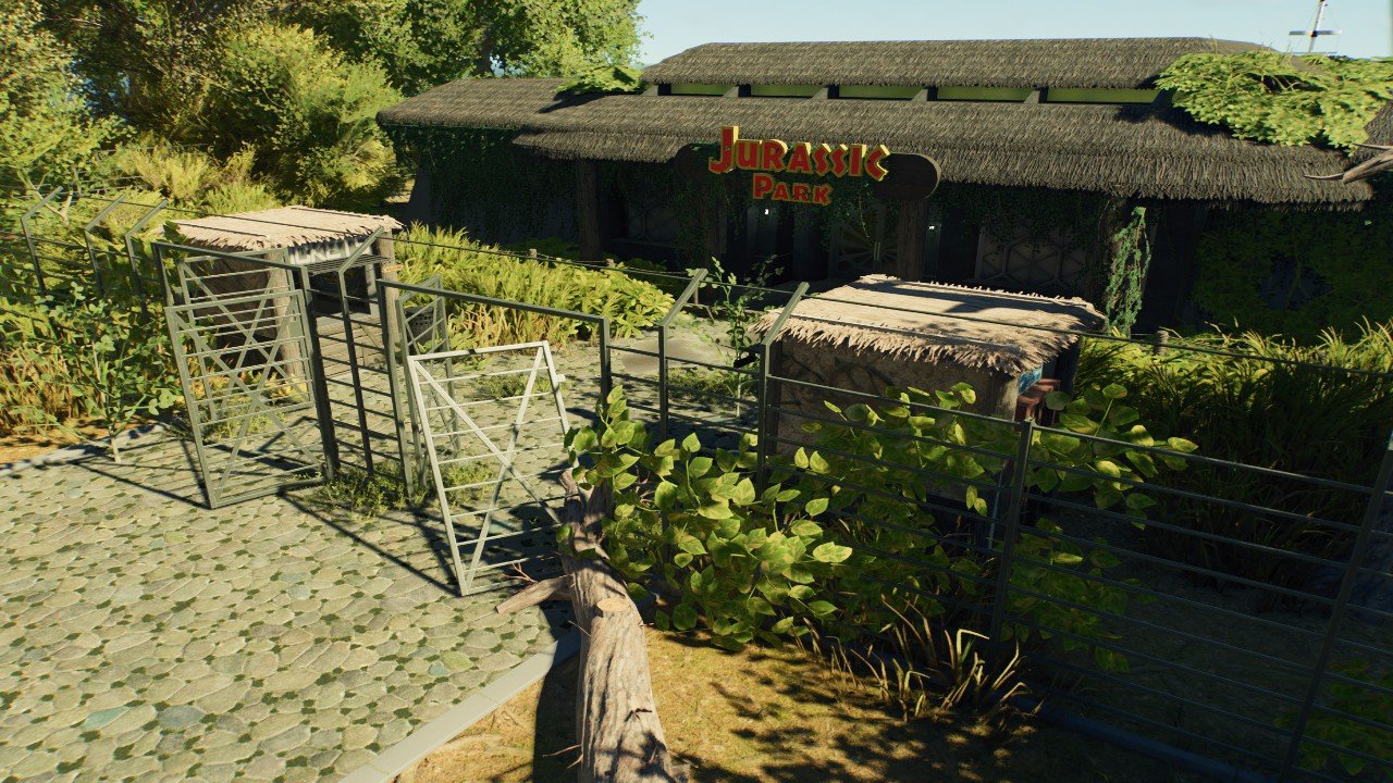 Overgrown jp entrance with dock - Workshop - Jurassic World Evolution 3