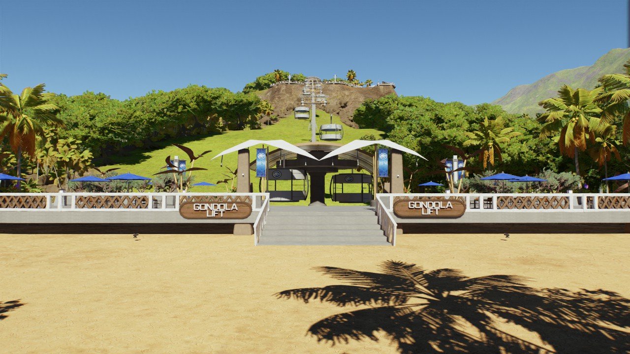 Qtz's Jurassic world gondola lift (complet) 