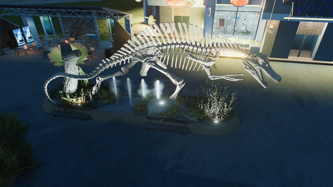 Spinosaur bench area no dlc - Workshop - Jurassic World Evolution 3