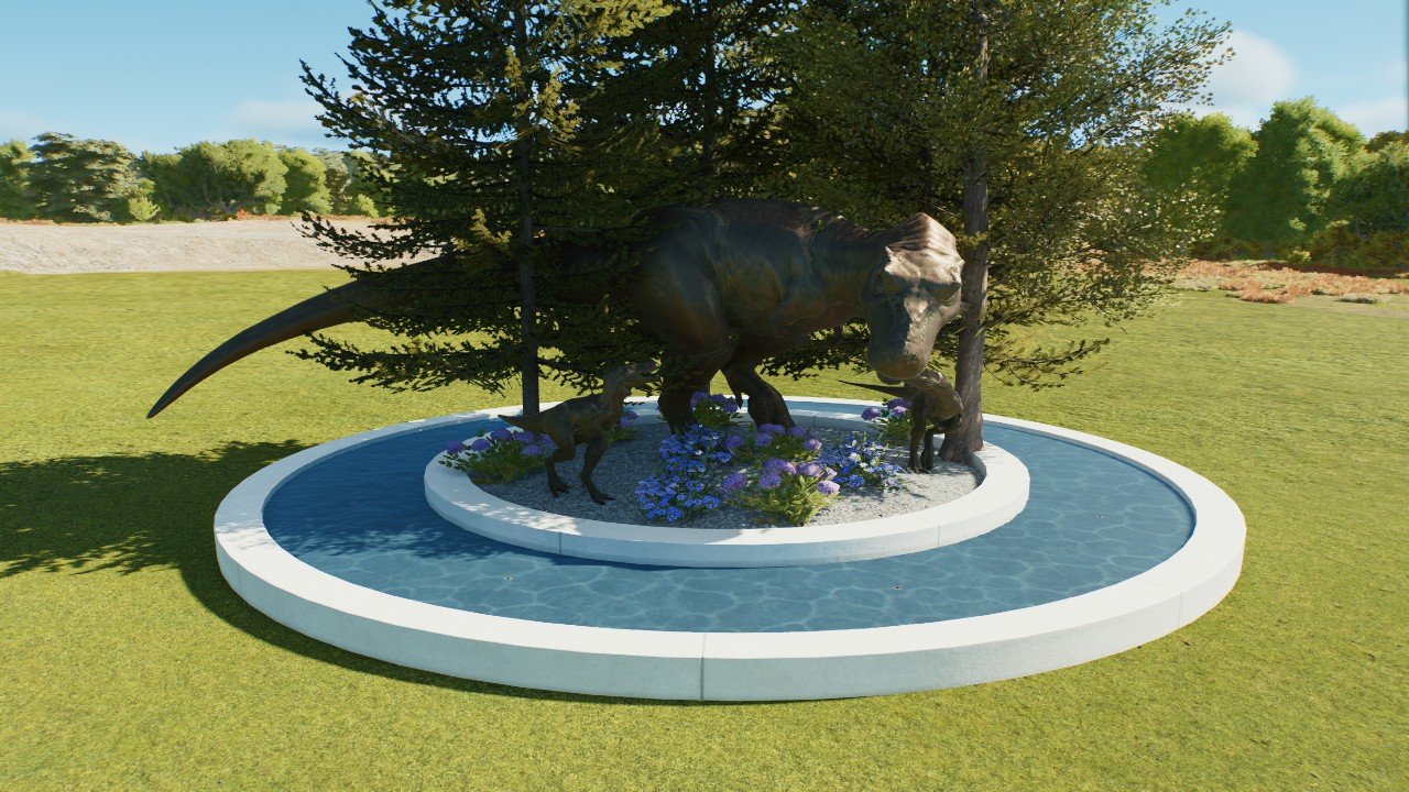 T rex statue - Workshop - Jurassic World Evolution 3