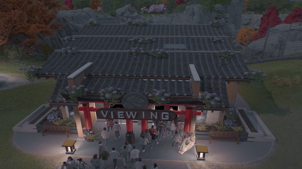JAPANESE THEMED VIEWING GALLERY - Workshop - Jurassic World Evolution 3