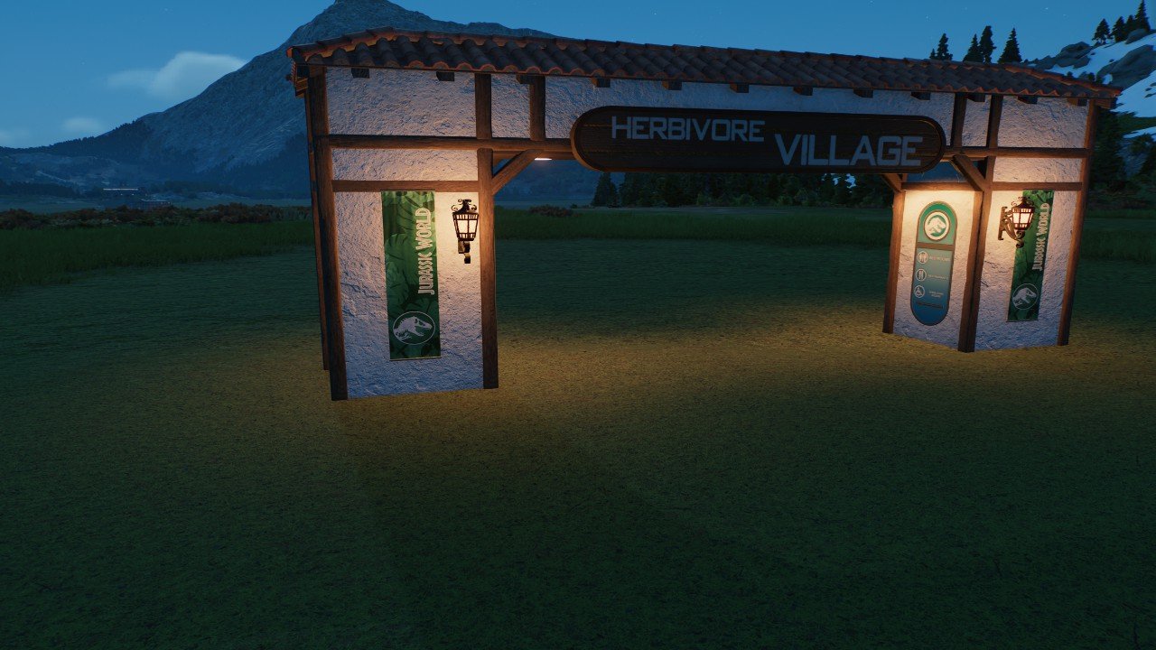 Herbivore village gate