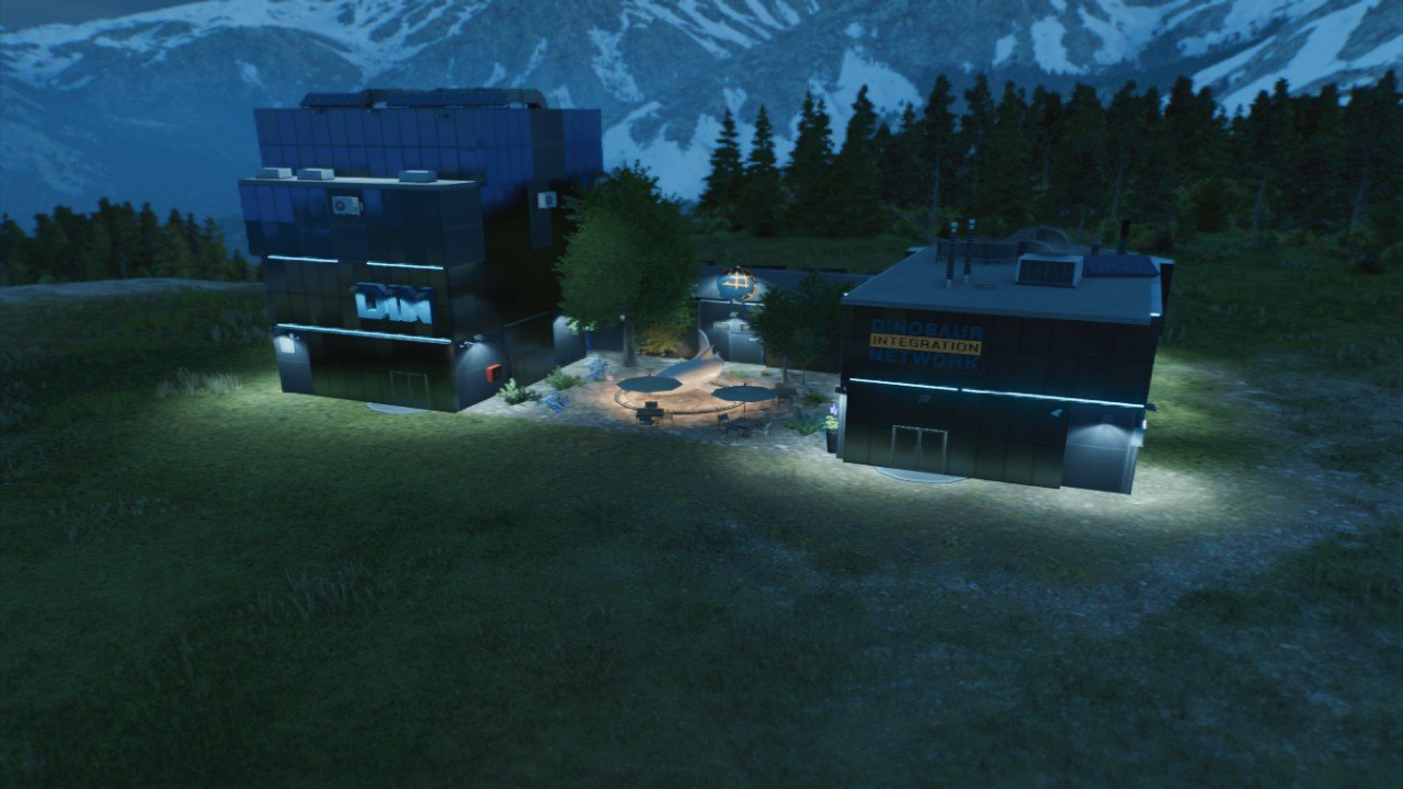 Modern neon dino shop