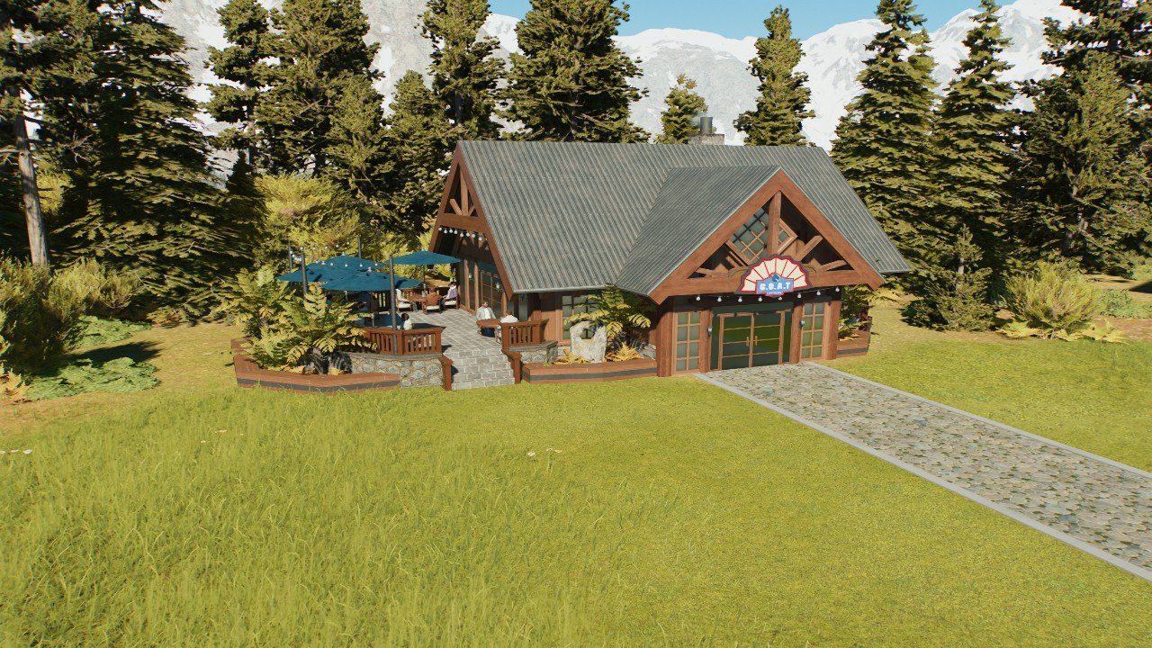 Small bar: Jurassic lodge build set