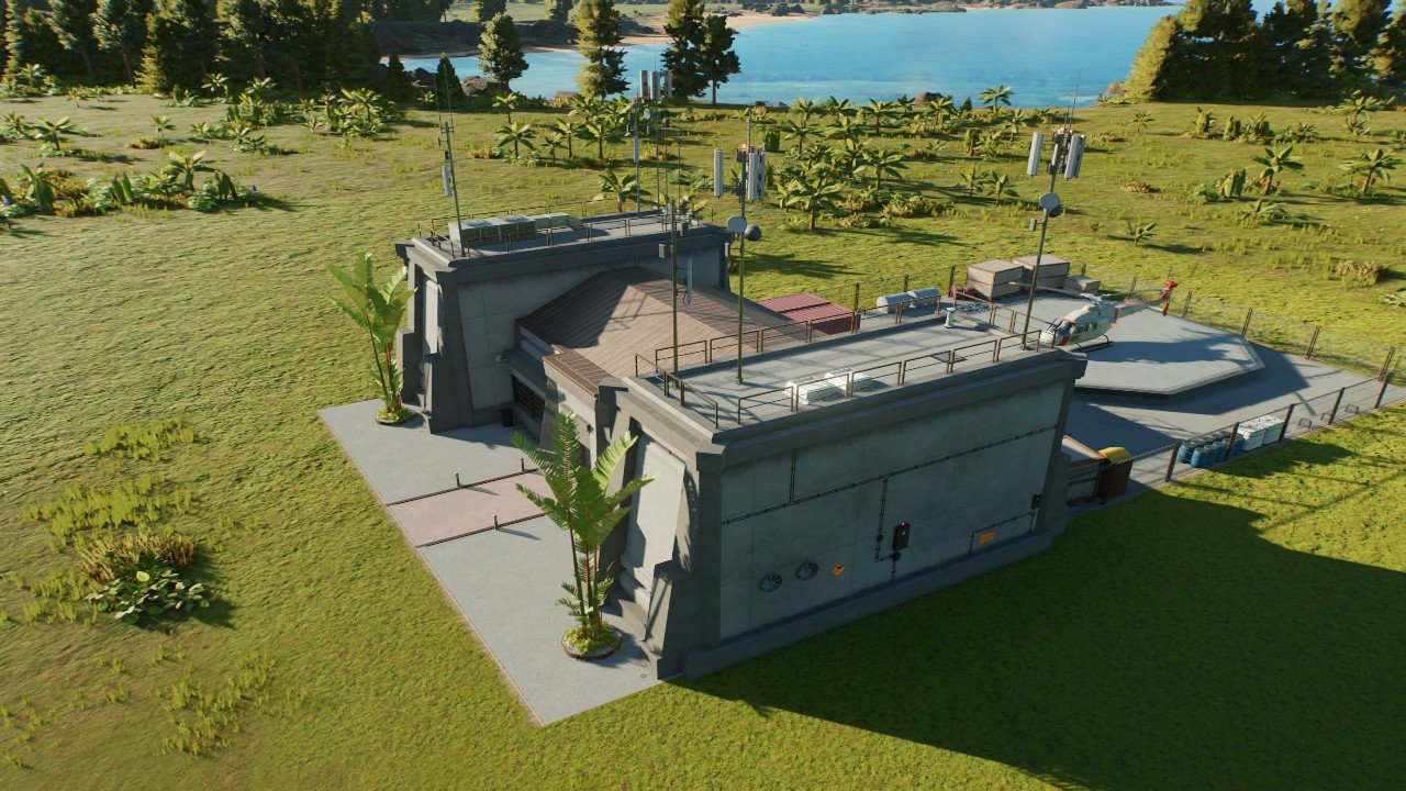 Jurassic park facility arrival point