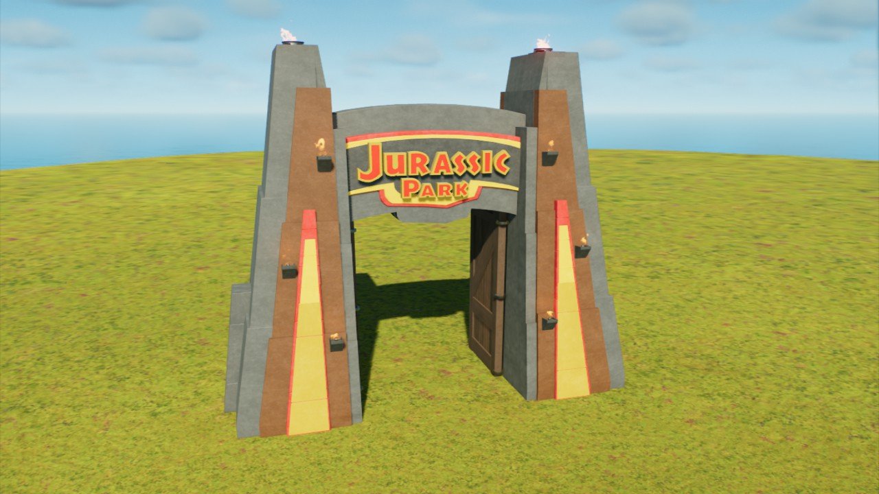 LtChompskie Stylized JP Gate - Workshop - Jurassic World Evolution 3