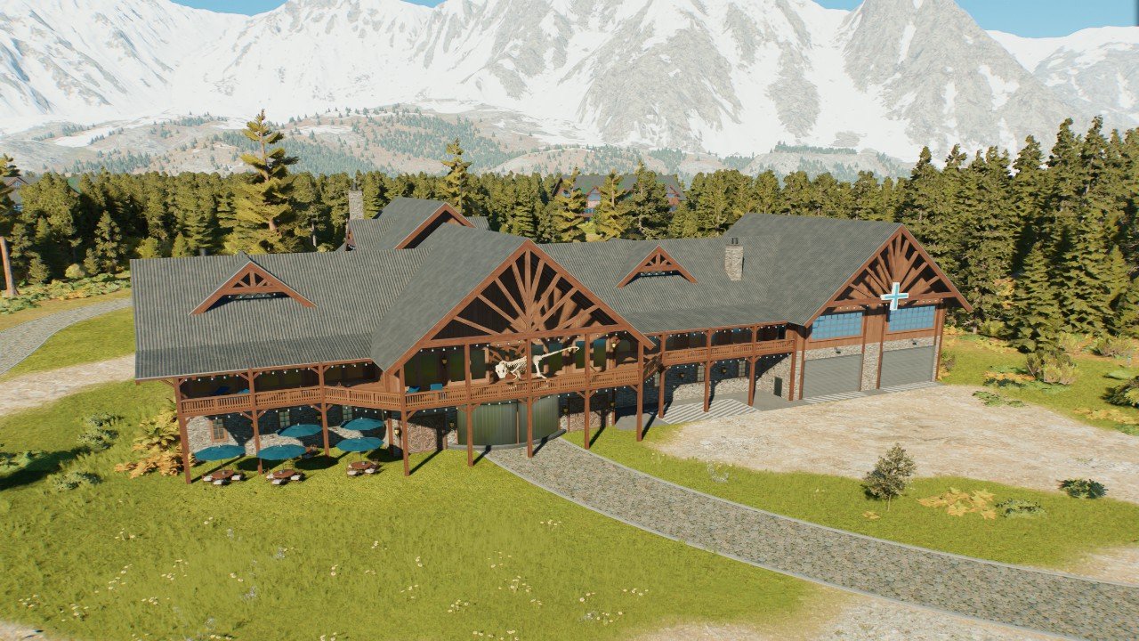 Paleo-medical facilitiy: Jurassic lodge build set