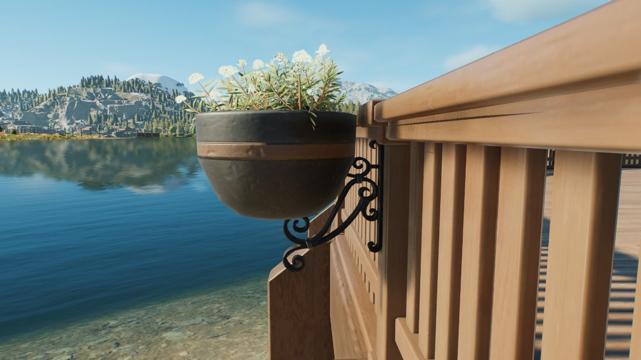 Flower pot with bracket
