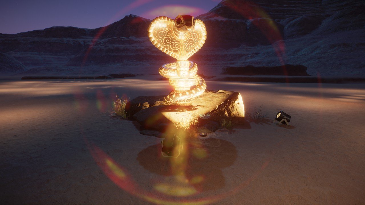 Cobra desert centerpiece