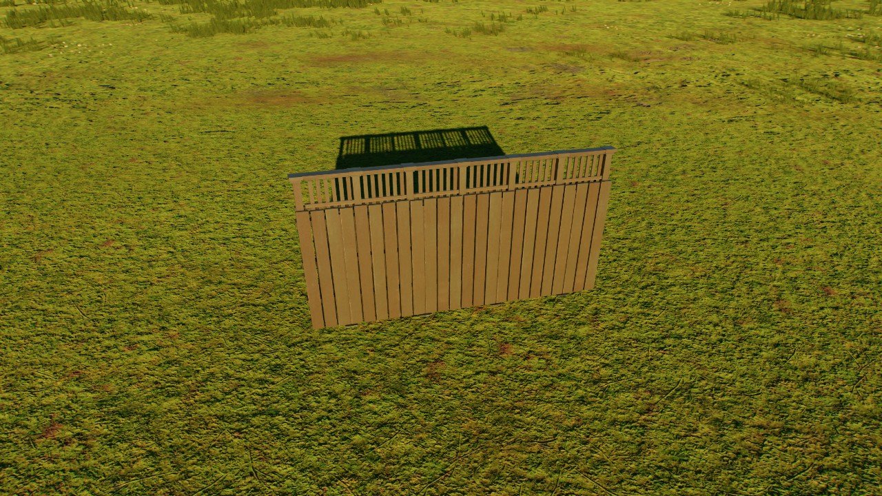 Small wood fence