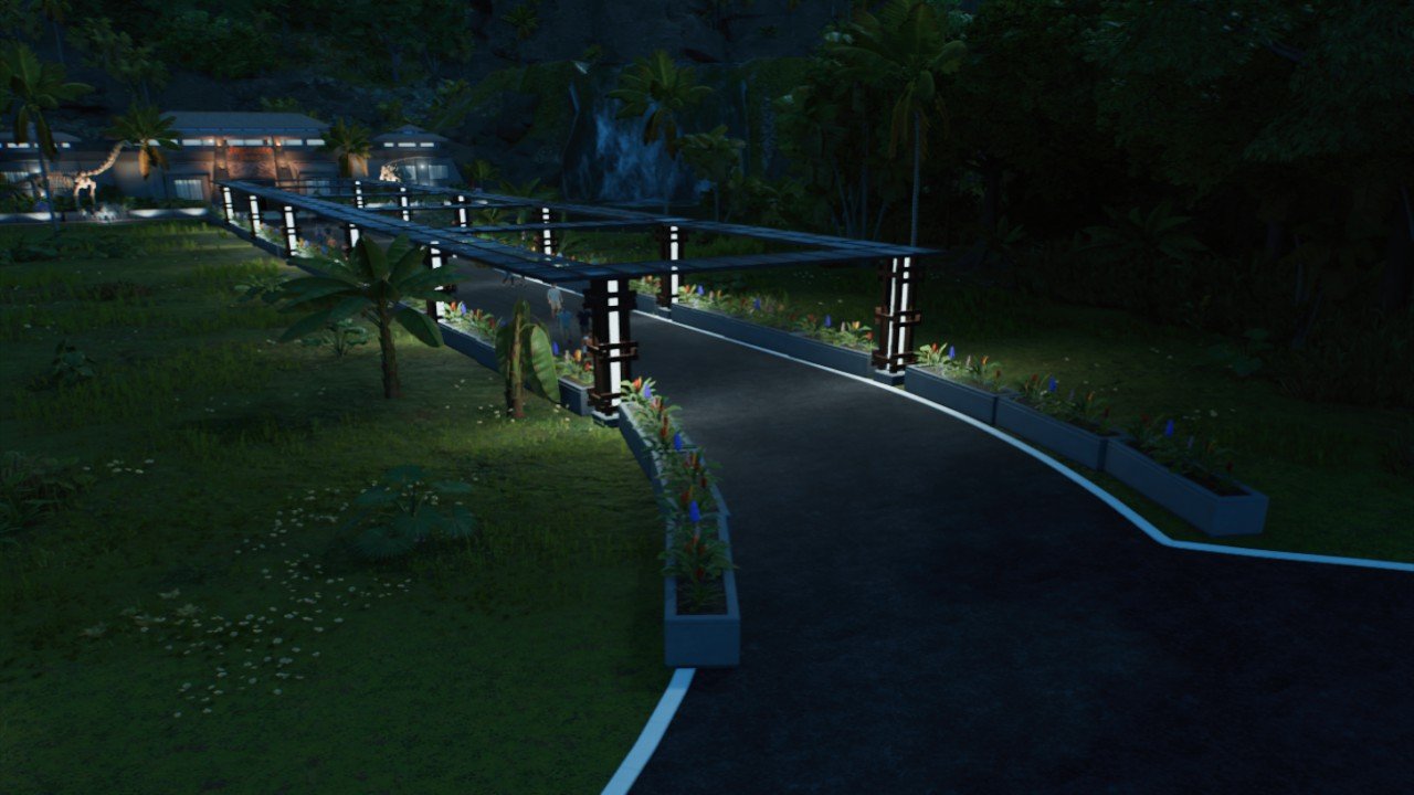 A modern and naturalistic entrance
