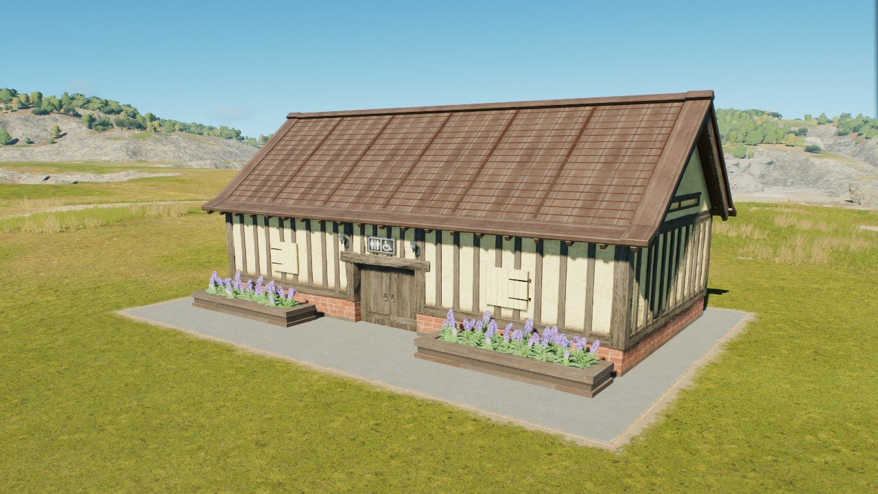 Historic British Village Restroom