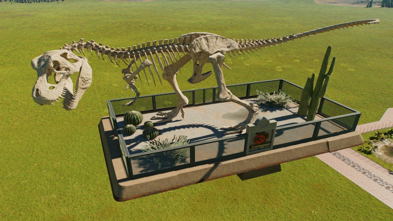 T-Rex Skeleton Display - Workshop - Jurassic World Evolution 3