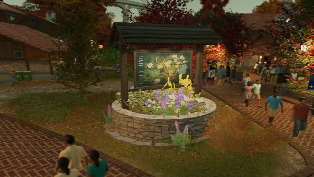 Water Well Planter w/ Park Map