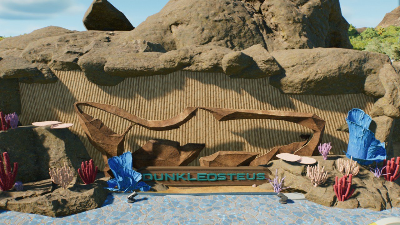 Statues: Dunkleosteus Panel - Workshop - Jurassic World Evolution 3
