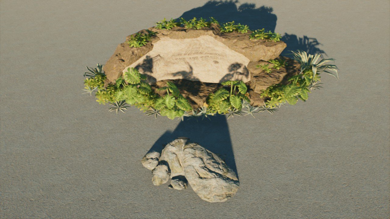Statues: Dunkleosteus Fossil - Workshop - Jurassic World Evolution 3