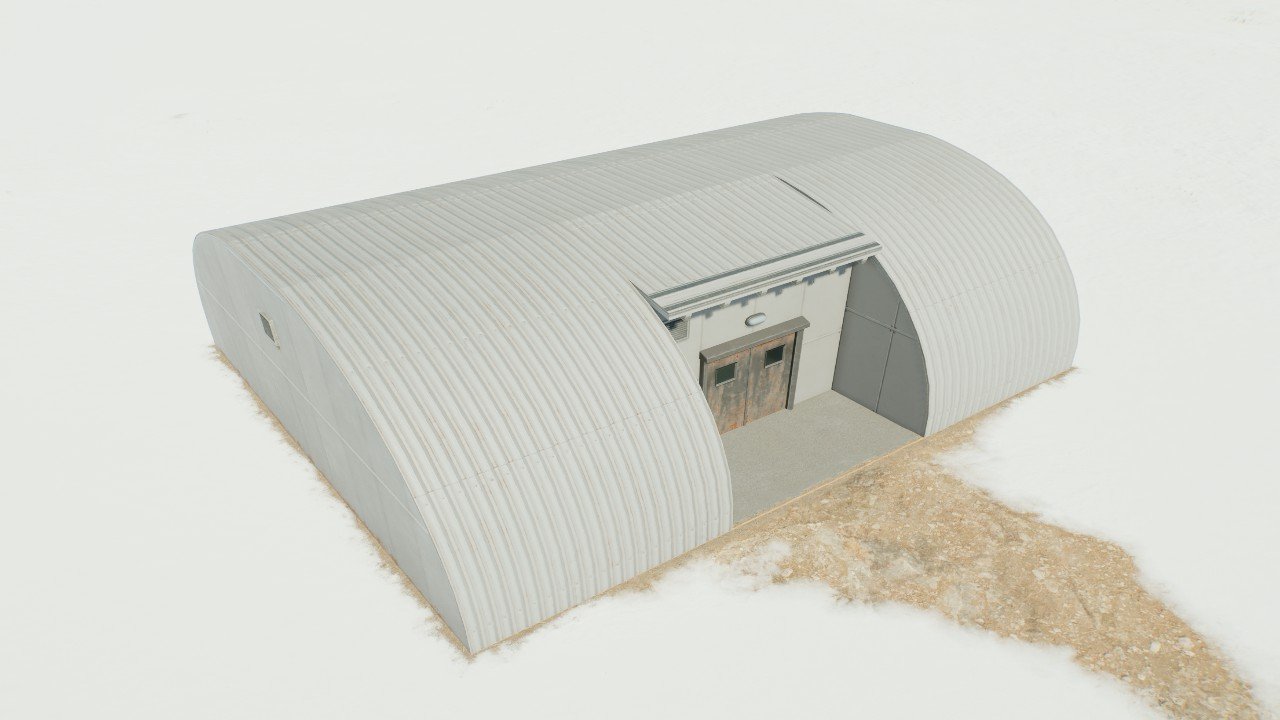 Bunker shaped restroom