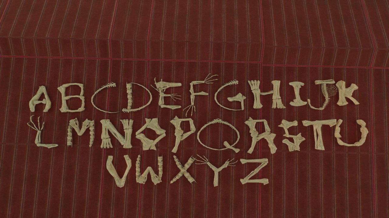 Bonebed Alphabet