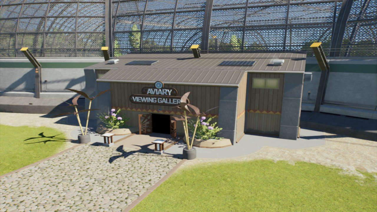 Wooden Aviary Viewing Gallery - Workshop - Jurassic World Evolution 3