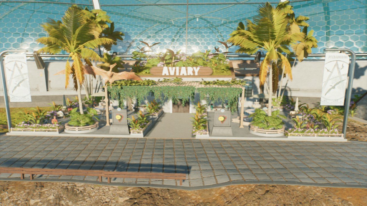 Tropical Aviary Viewing Gallery - Workshop - Jurassic World Evolution 3 - Tropical Aviary Manufacturers