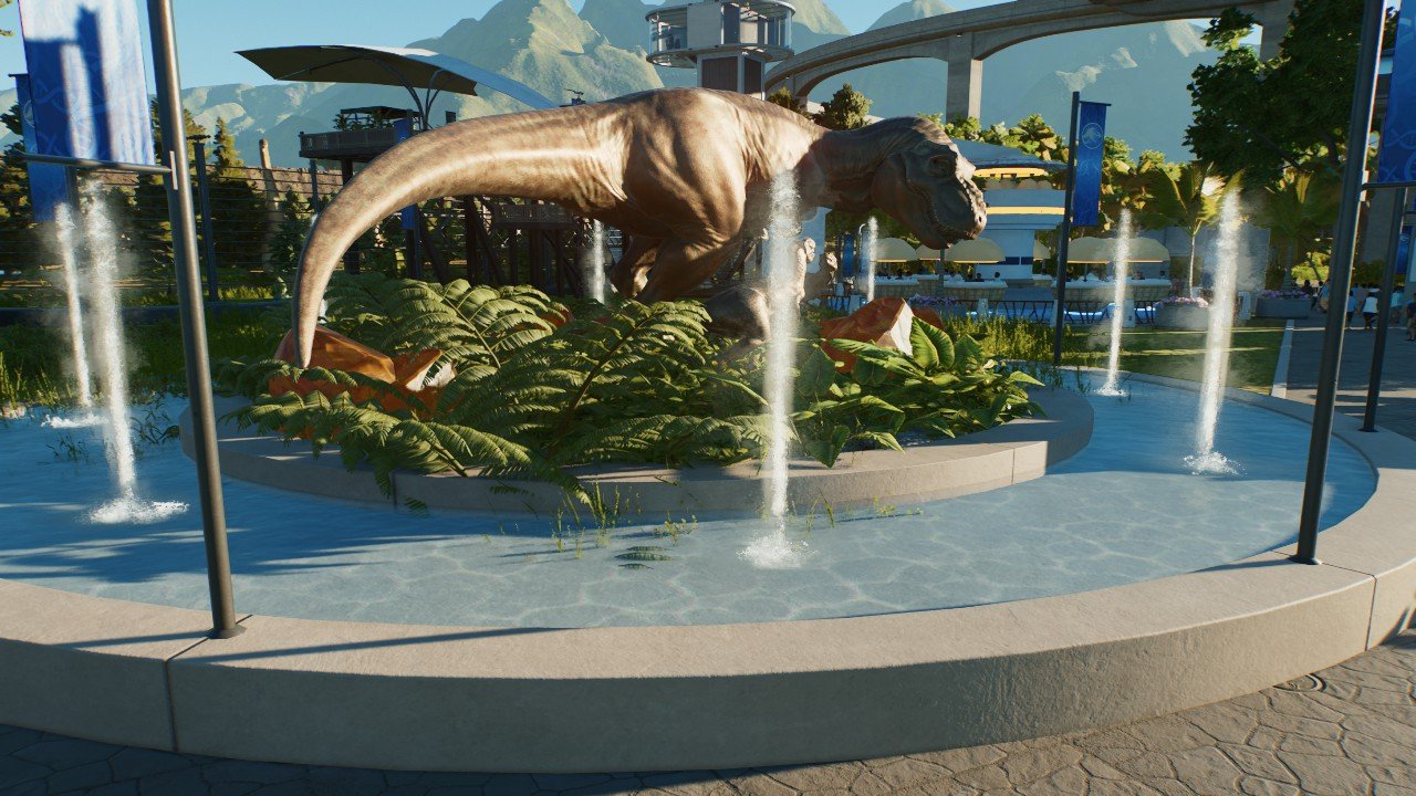 Jurassic World T rex statue - Workshop - Jurassic World Evolution 3