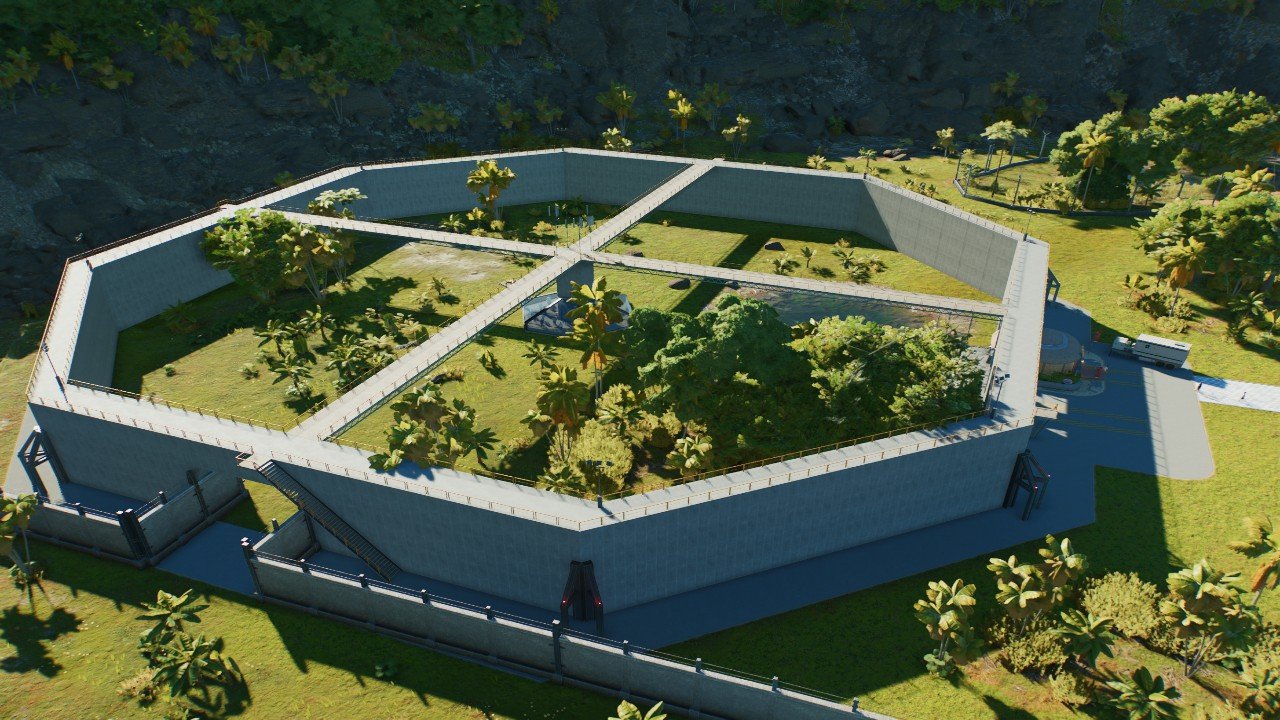 Raptor Paddock with Viewing Gallery - Workshop - Jurassic World Evolution 3