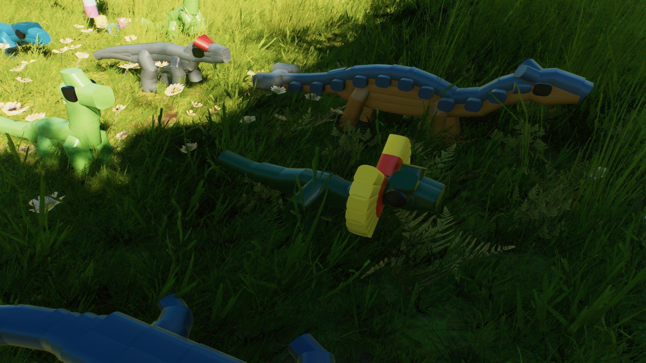 Dilophosaurus sculpture