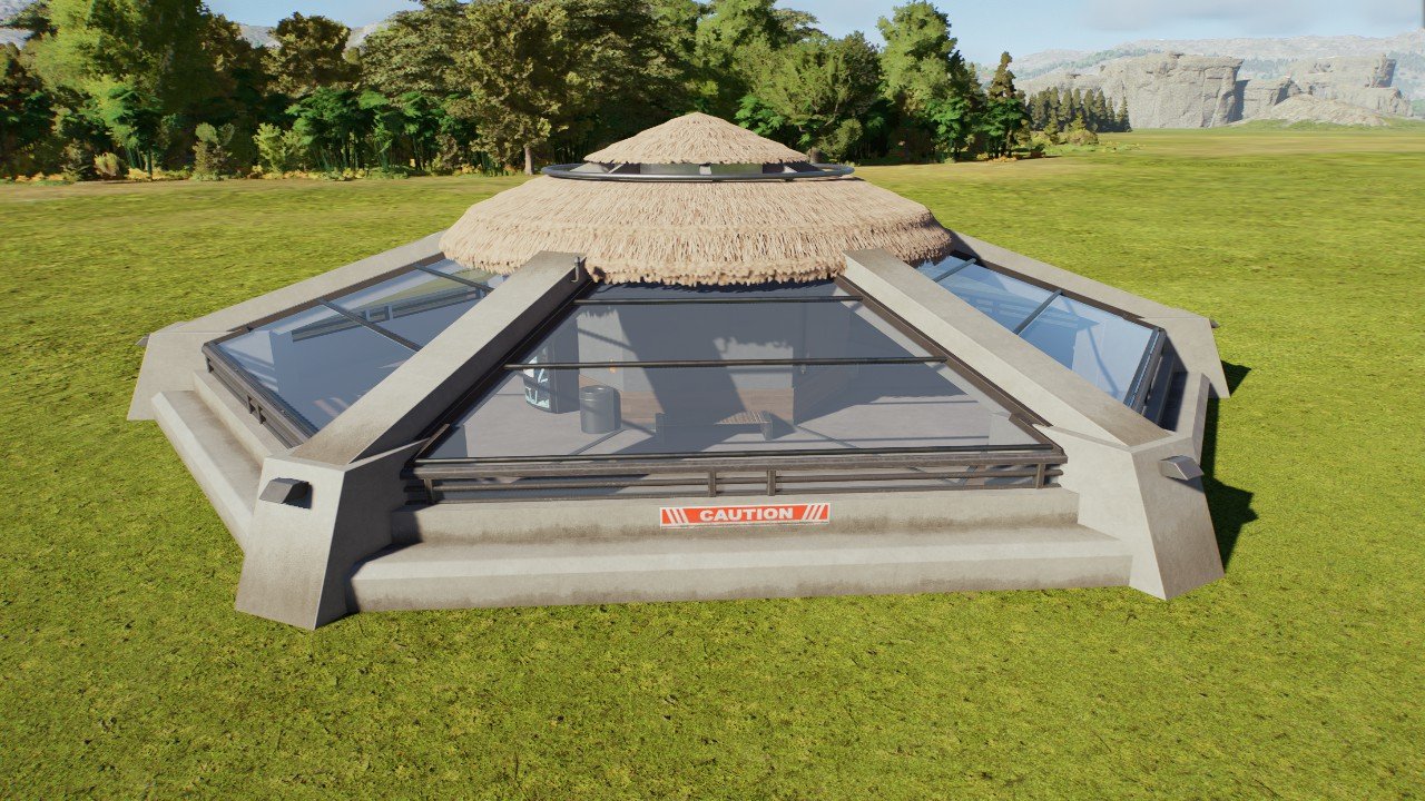 Jurassic Park Viewing Dome (No Electric Wire) - Workshop - Jurassic ...