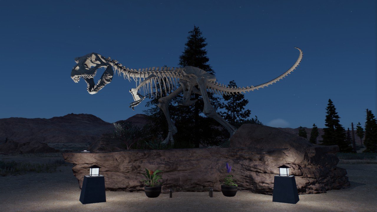 Badlands T. Rex Fossil Display - Workshop - Jurassic World Evolution 3